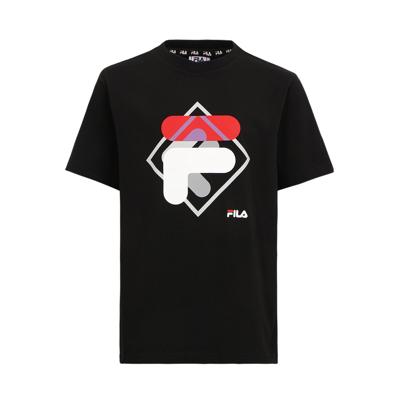 T-Shirt met Korte Mouwen voor kinderen Fila FAT0340 80010 Zwart - Maat: 14 Jaar