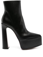 Le Silla bottines à plateforme Nina 170 mm en cuir - Noir