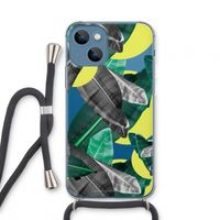 Fantasie jungle: iPhone 13 mini Transparant Hoesje met koord