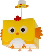 Dalber Kinderkamer hanglampLittle Chicken geel met wit - 64642