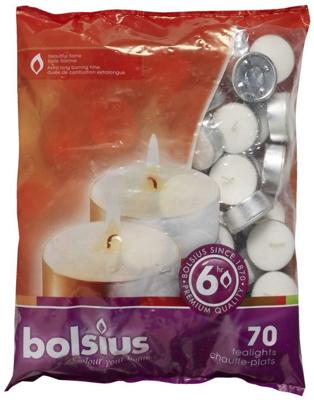 Theelichten wit 70 stuks - Bolsius