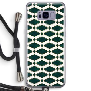 Moroccan tiles: Samsung Galaxy S8 Plus Transparant Hoesje met koord