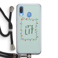 It's Lit: Samsung Galaxy A40 Transparant Hoesje met koord
