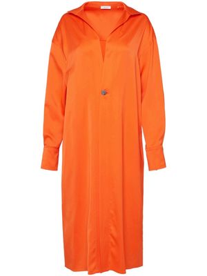 Ferragamo chemise à col italien - Orange