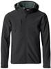 Clique 020912 Basic Hoody Softshell - Zwart - XS