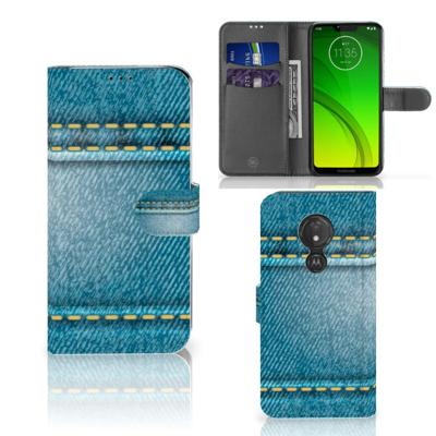 Motorola Moto G7 Power | Wallet Case | met Pasjes | Jeans