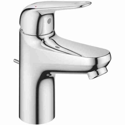 Eéngreeps wastafelmengkraan - GROHE Swift - 24316001 - Chroom - Maat S - Waterbesparend - Uittrekbaar en afvoer