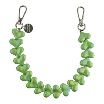 Telefoonkoord Heart - Appelgroen - Zilver Telefoonkoord Heart - Appelgroen - Zilver