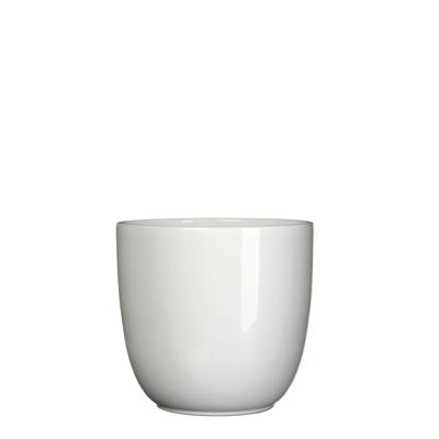 Bloempot Pot rond es/15 tusca 16 x 17 cm wit Mica - Mica decorations