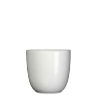 Bloempot Pot rond es/15 tusca 16 x 17 cm wit Mica - Mica decorations