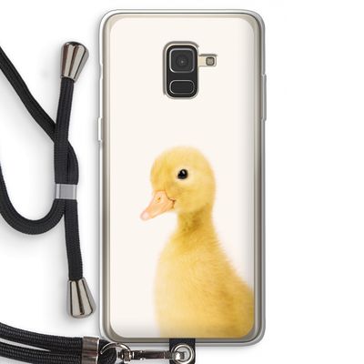 Duke: Samsung Galaxy A8 (2018) Transparant Hoesje met koord