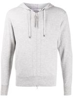 Brunello Cucinelli sweat zippé à capuche - Gris