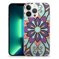 iPhone 13 Pro Max TPU Case Purple Flower - thumbnail