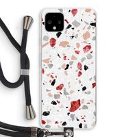 Terrazzo N°12: Pixel 4 XL Transparant Hoesje met koord