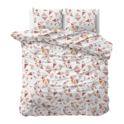Dekbedovertrek Bella LitsJumeaux (240x220 Cm) Wit Polyesterkatoen Patroon Sleeptime Elegance - Overtrek - 240x220 Cm (Lits-Jumeaux) - Sleeptime - Dekbed-Discounter.nl