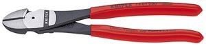 Knipex Kracht-zijsnijtang zwart geatramenteerd met kunststof bekleed 160 mm - 7401160