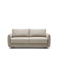 Kave Home 2-zits Slaapbank 'Carlota' Chenille, kleur Beige