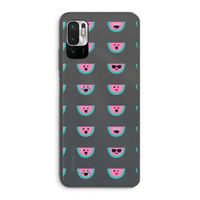 Smiley watermeloenprint: Xiaomi Redmi Note 10 5G Transparant Hoesje