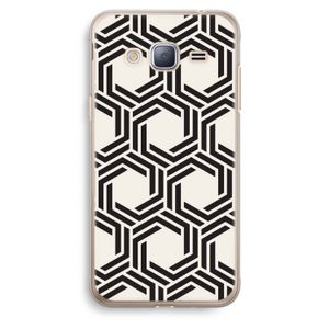Geometrisch patroon: Samsung Galaxy J3 (2016) Transparant Hoesje