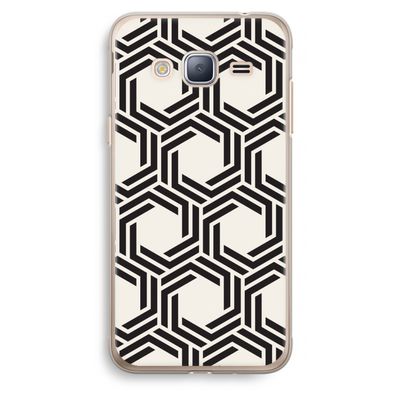 Geometrisch patroon: Samsung Galaxy J3 (2016) Transparant Hoesje
