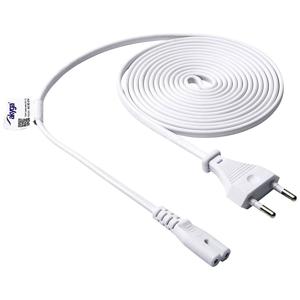 Akyga Stroom Adapterkabel [1x Euro-stekker - 1x Apparaatbus C7] 3.00 m Wit