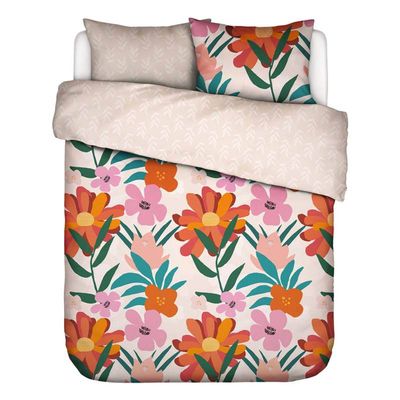 Covers En Co Covers & Co No Wallflower Dekbedovertrek - Lits-jumeaux (240x200/220 Cm + 2 Slopen) - Percal Katoen - Multi