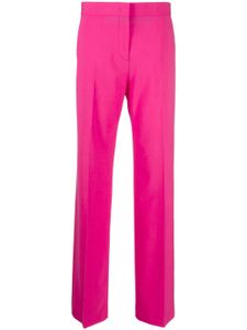 MSGM pantalon ample en laine à taille haute - Rose