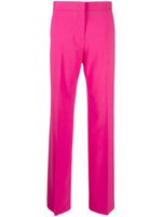 MSGM pantalon ample en laine à taille haute - Rose