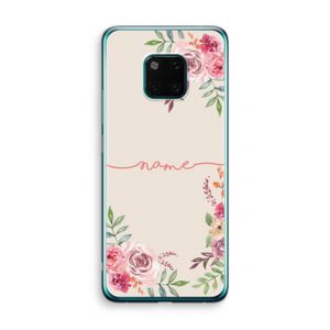 Rozen: Huawei Mate 20 Pro Transparant Hoesje