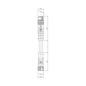 Lutronic 1058 Sensor/actuator aansluitkabel M8 Aantal polen: 4 2.00 m 1 stuk(s)