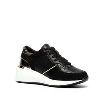 Madden Girl chunky sneakers met slangenprint zwart - thumbnail