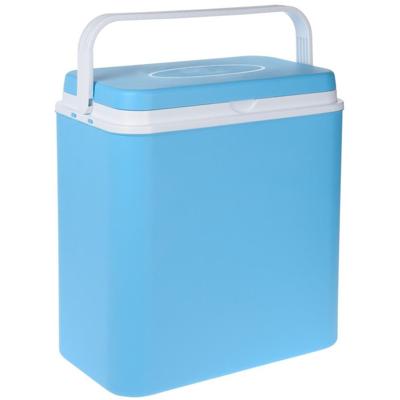 Koelbox - lichtblauw - 24 liter - 39 x 25 x 38 cm - kunststof/aluminium
