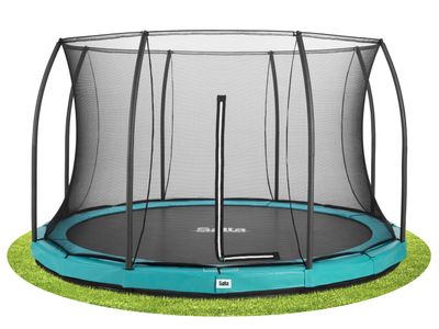 Salta comfort edition ground trampoline rond - ø366cm (Kleur rand: groen) Salta comfort edition ground trampoline rond - ø366cm (Kleur rand: groen)