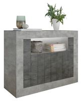 Dressoir Urbino 110 cm breed in grijs beton met oxid