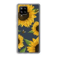 Sunflower and bees: Samsung Galaxy A42 5G Transparant Hoesje
