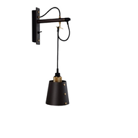 Buster and Punch - Hooked / Klein Grafiet Base Wandlamp
