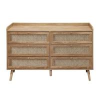 Calicosy - Ladekast met 6 laden PALMO - B120 cm - Eikenlook