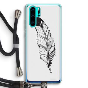Pluim: Huawei P30 Pro Transparant Hoesje met koord