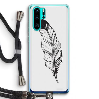 Pluim: Huawei P30 Pro Transparant Hoesje met koord
