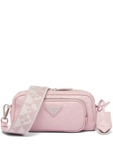 Prada sac porté épaule Nappa à poches multiples - Rose