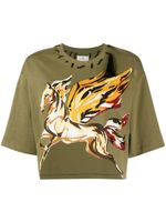 ETRO t-shirt à patch Pegaso - Vert