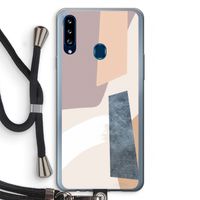 Luca: Samsung Galaxy A20s Transparant Hoesje met koord Luca: Samsung Galaxy A20s Transparant Hoesje met koord