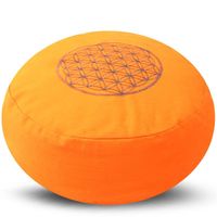 Green Tree Yoga meditatie kussen flower of life oranje 36 x 1 (1 st) - thumbnail