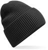 Beechfield CB384R Oversized Cuffed Beanie - Charcoal - One Size