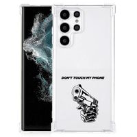 Samsung Galaxy S22 Ultra Anti Shock Case Gun Don't Touch My Phone