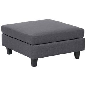 Beliani - UNSTAD - Hocker - Donkergrijs - Polyester