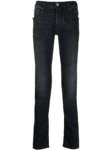 Jacob Cohën jean skinny à patch logo - Noir