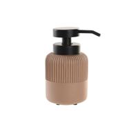 Zeepdispenser DKD Home Decor Zwart Cement Terra cotta Polypropyleen 7 x 7 x 16 cm