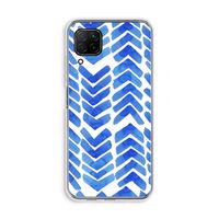 Blauwe pijlen: Huawei P40 Lite Transparant Hoesje