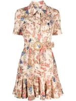 ZIMMERMANN robe-chemise August à fleurs - Tons neutres